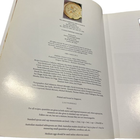 BOOK The Soup Bible  Over 200 Recipes Softcover 11.5" x 9" 256 Pages - Picture 6 of 9